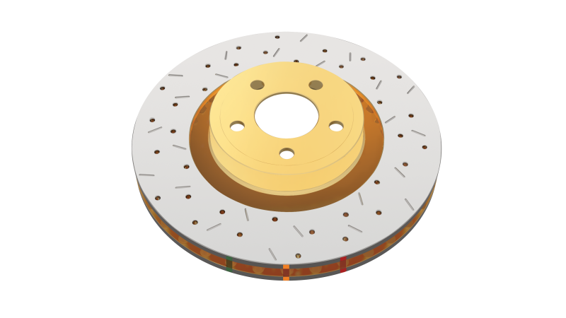 DBA 94-97 Land Rover Defender 90 Rear 4000 Series Drilled & Slotted Rotor