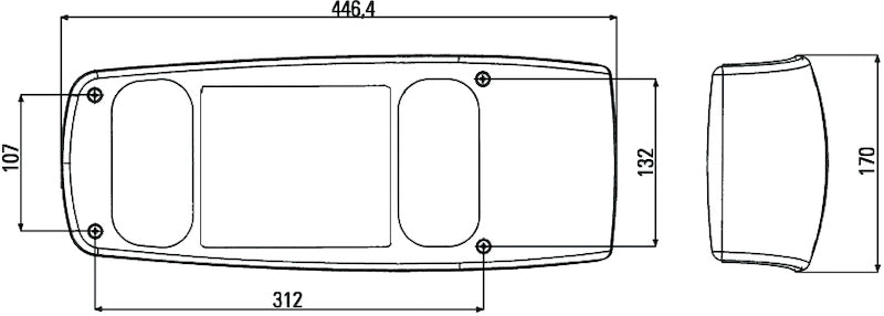 HELLA 007502217 Caraluna I Multifunction Rear Combination Lamp 12V