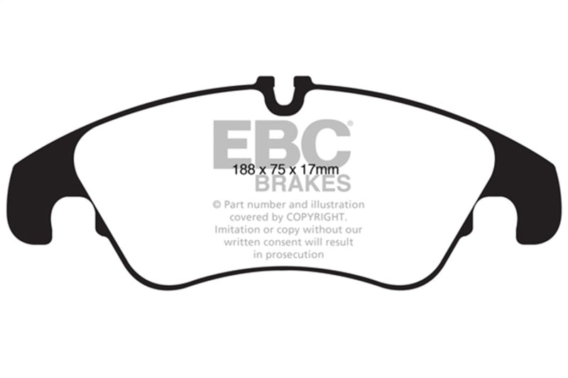 EBC 11 Audi A6 2.0 Turbo Ultimax2 Front Brake Pads UD13221