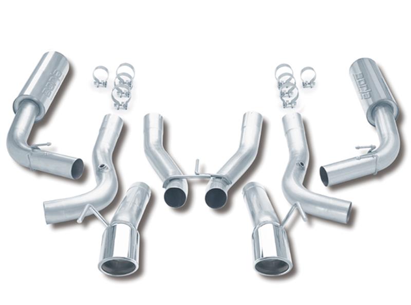 Borla 14663 96-02 Viper GTS/R/T-10 Coupe/Convertible 2dr w/ 2.5in Inlets SS Catback Exhaust System - #14663