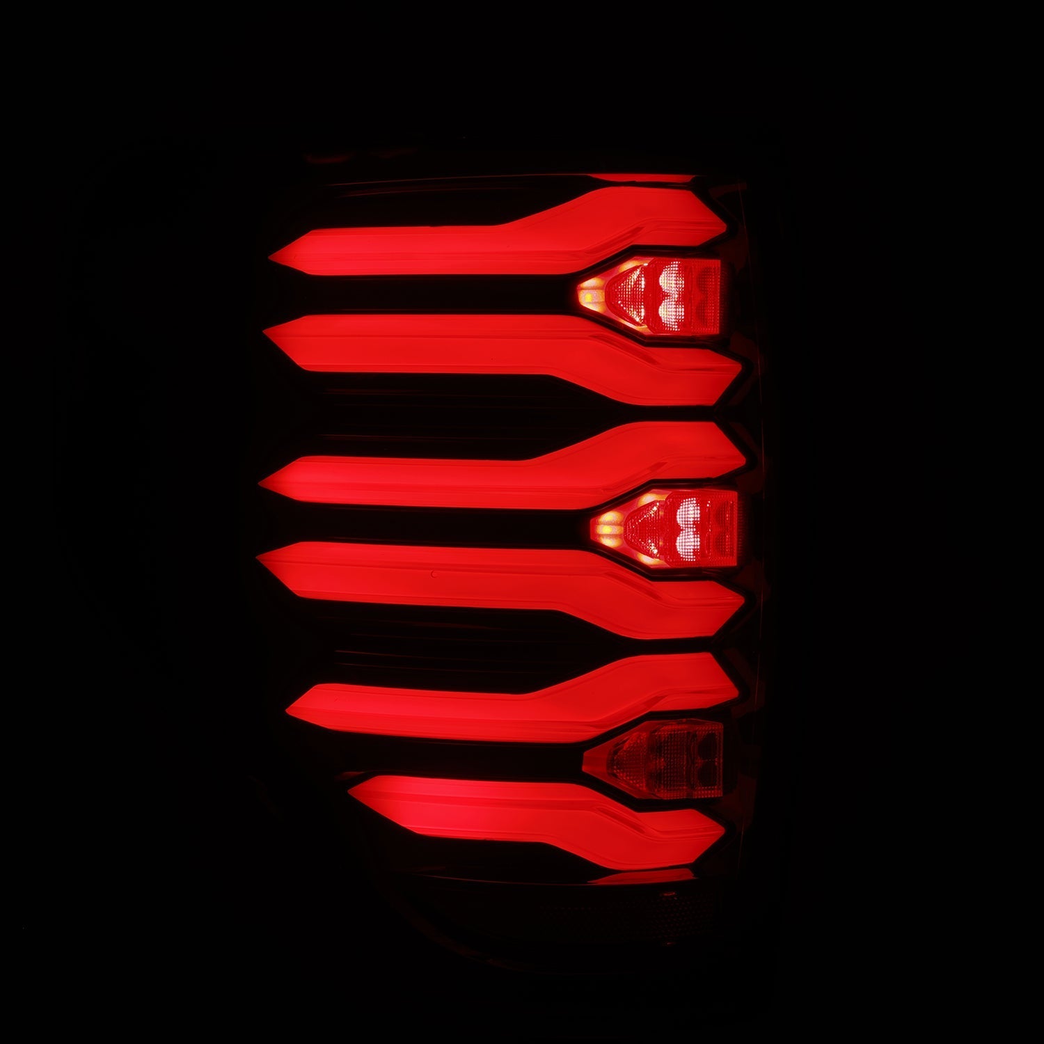 AlphaRex 653090 09-14 Ford F150 LUXX LED Taillights - Black/Red Housing