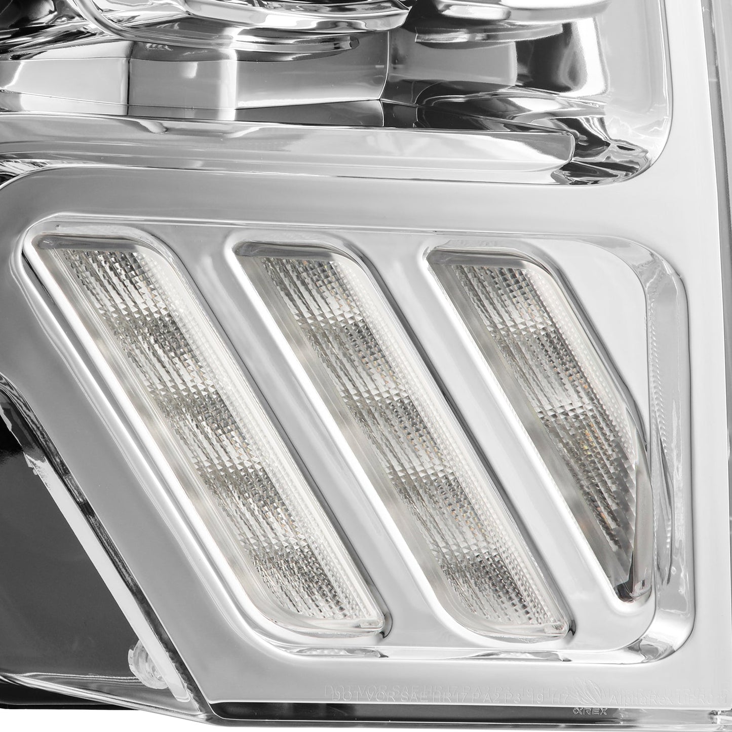 AlphaRex 880091 09-14 Ford F-150 LUXX LED Projector Headlights Plank Style Chrome w/Activation Light/Sequential Signal/DRL