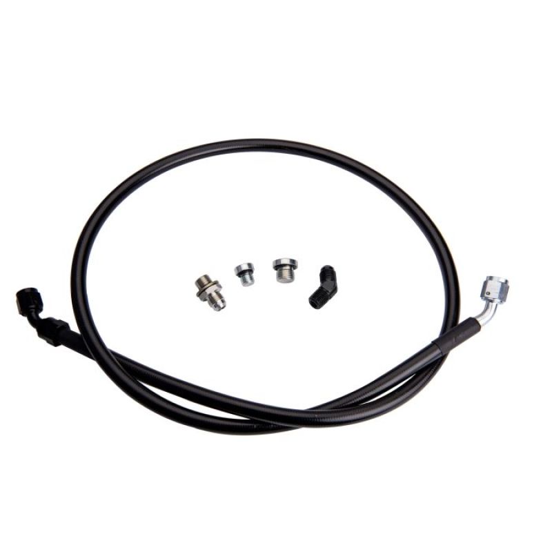 Fleece Performance FPE-DTFL-S3S4-0116 Remote Turbo Oil Feed Line Kit for 01-16 Duramax/w 1/4 NPT Oil Inlet