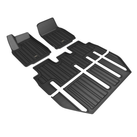 3D MAXpider Elitect Front, Rear & 3rd Row Floor Mats for 2022-2024 Tesla Model X (7-Seat)