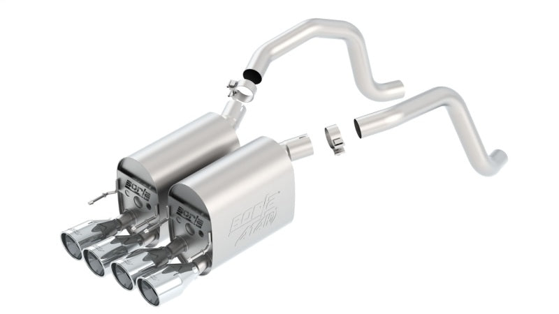 Borla 11816 05-08 Chevrolet Corvette Coupe/Conv 6.0L/6.2L 8cyl Aggressive ATAK Exhaust (rear section only) - #11816
