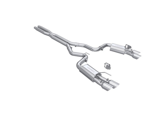 MBRP Mustang GT Armor Pro 3in Steet Profile Catback Exhaust - SS Tips