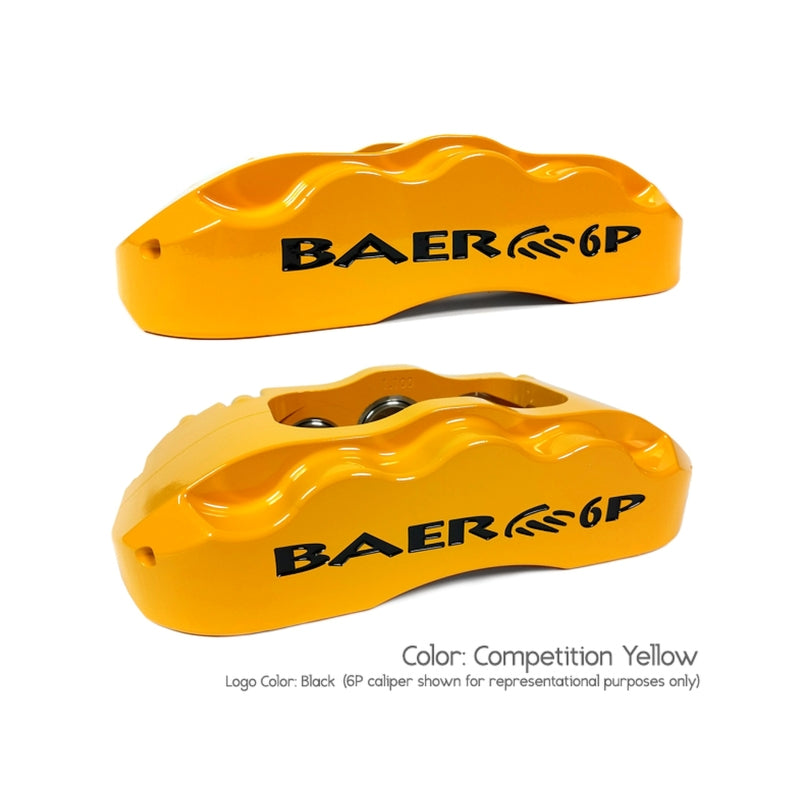 Baer Brakes 1970 Ford Fairlane STD Studs 11in SS4+ Front SDZ Brake Kit - Comp Yellow — Fits 1970 Ford Mustang, 70-71 Fairlane, 70-71 Torino & 1970 Mercury Cougar…