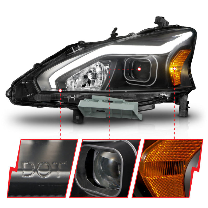 ANZO 2013-2015 Nissan Altima LED Projector Headlights