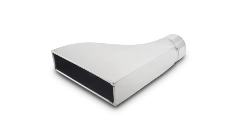 Vibrant 7.75in x 1.875in Rectangular SS Exhaust Tip (Camaro Style) - with 2.5in