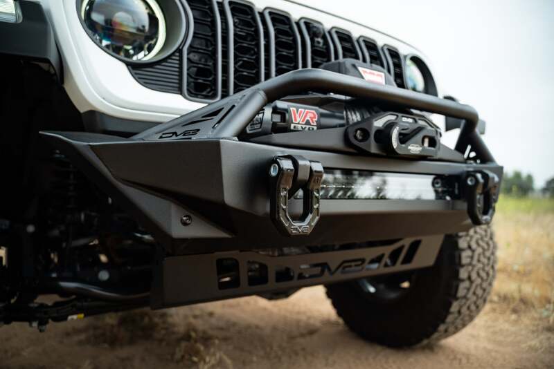 DV8 Offroad 07-23 Jeep Wrangler JK/JL & Gladiator JT FS-1 Series Stubby Front Bumper - #FBJL-11