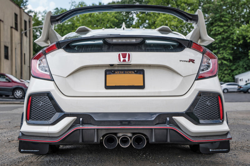 Rally Armor UR Mud Flaps - 2017-2021 Honda Civic - Red/Black Logo - #MF47-UR-RD/BLK