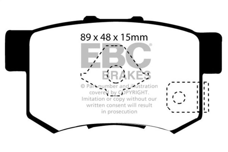 EBC 10-12 Acura RDX 2.3 Turbo Ultimax2 Rear Brake Pads UD1086
