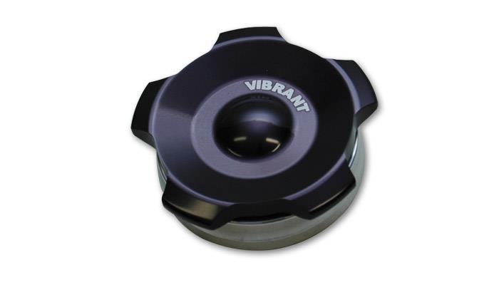 Vibrant 2in OD Aluminum Weld Bungs w/Anodized Black Aluminum Threaded Cap