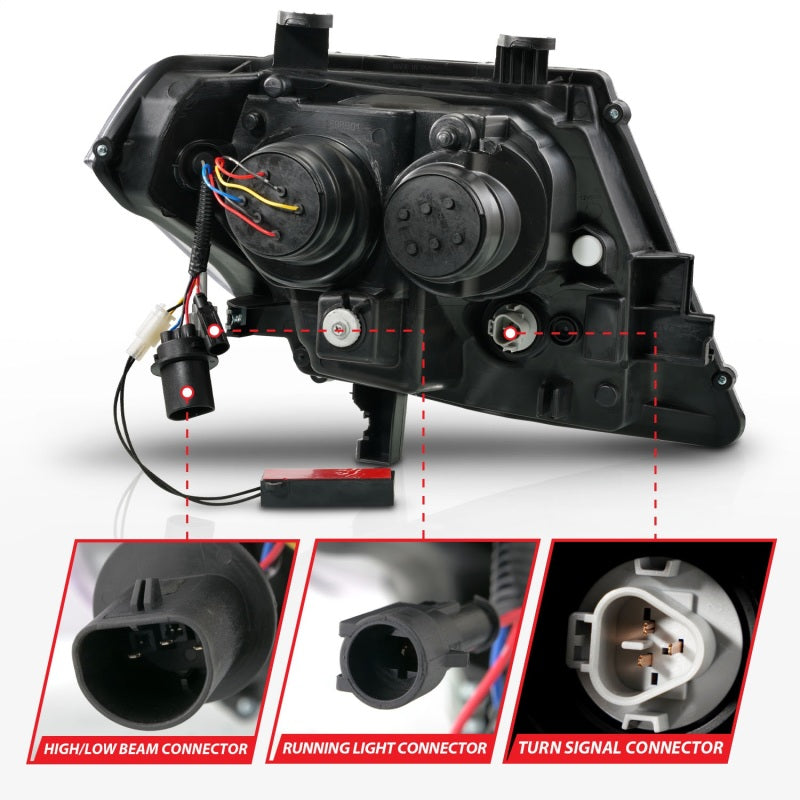 ANZO 2009-2021 Nissan Frontier LED Projector Headlights