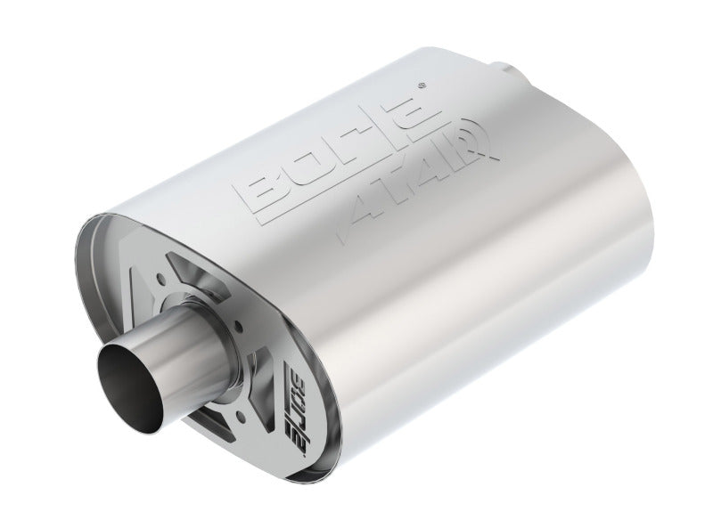 Borla 400856 CrateMuffler Ford 5.0L Coyote ATAK 2.5in Offset/Center 12in x 6in x 10.34in Muffler - #400856