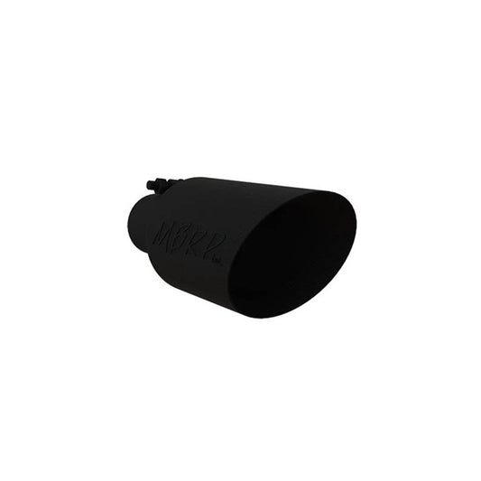 MBRP T5161BLK Black Series Exhaust Tip Dual Wall Angled Steel Black Coated Black Series Exhaust Tip