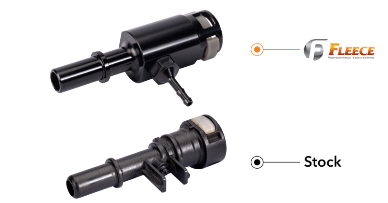 Fleece Performance FPE-FMC-FF-RLK-1116 for 11-16 Ford F250-650 6.7L Powerstroke Injector Return Line Repair Fitting