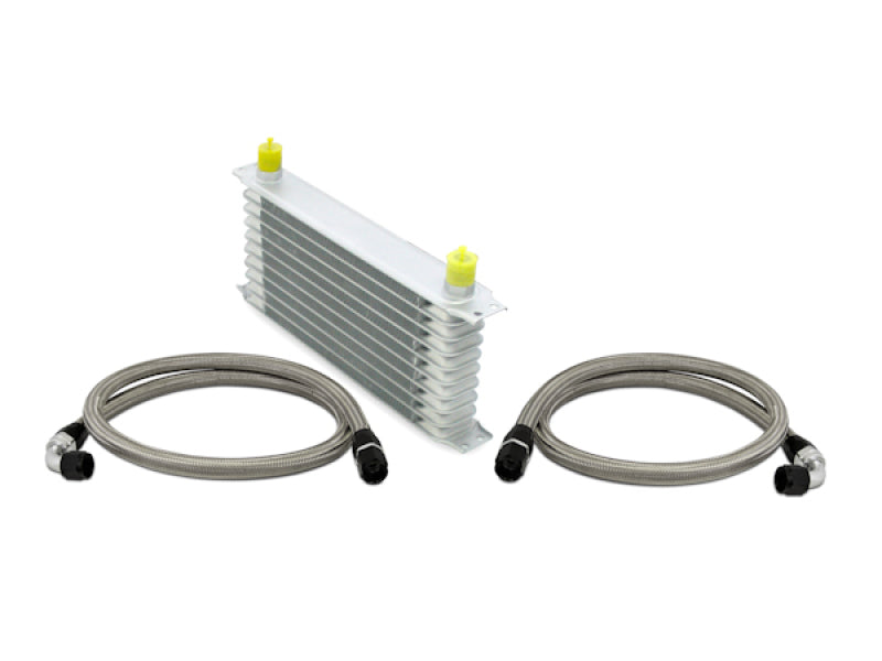 Mishimoto Universal 10 Row Oil Cooler Kit (Metal Braided Lines) - #MMOC-U