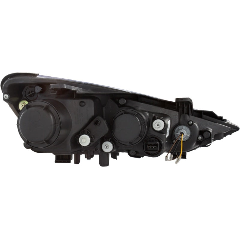 ANZO 2013-2016 Hyundai Genesis Projector Headlights w/ Plank Style Design Black (HID Compatible)