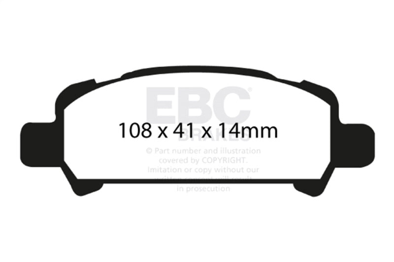 EBC 2002-2006 Subaru Baja 2.5 Yellowstuff Rear Brake Pads DP41293R