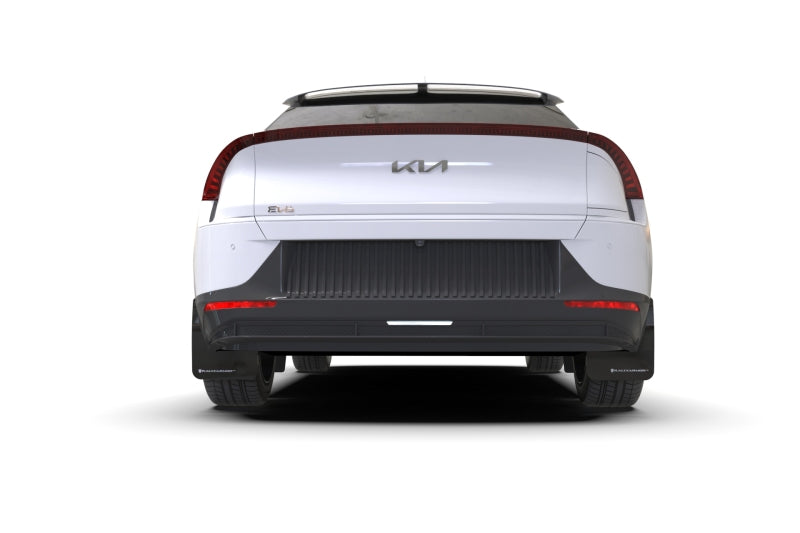 Rally Armor UR Mud Flaps - 2022-2024 Kia EV6 - Black/Red Logo - #MF91-UR-BLK-RD