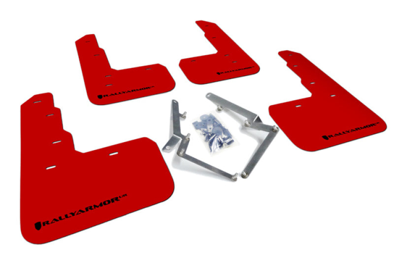 Rally Armor UR Mud Flaps - 2017-2021 Honda Civic - Red/Black Logo - #MF47-UR-RD/BLK
