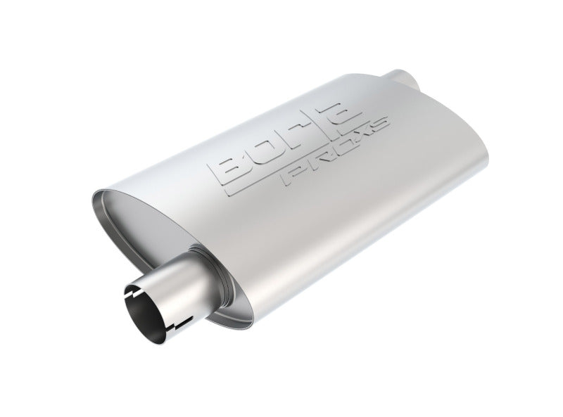 Borla 400489 Universal Pro-XS Oval 2.25in Inlet / Outlet Offset Notched Muffler - #400489