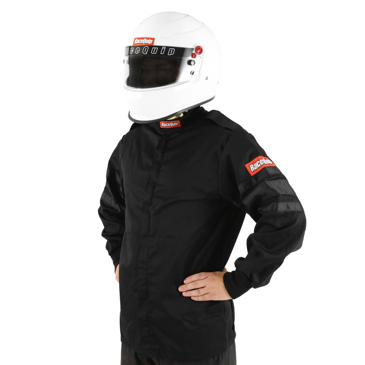 RaceQuip 111005 Black SFI-1 1-Layer Jacket - Large