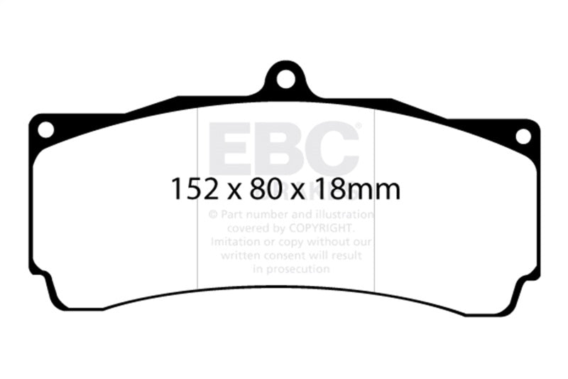 EBC Brakes Yellowstuff Performance Brake Pads DP4006R