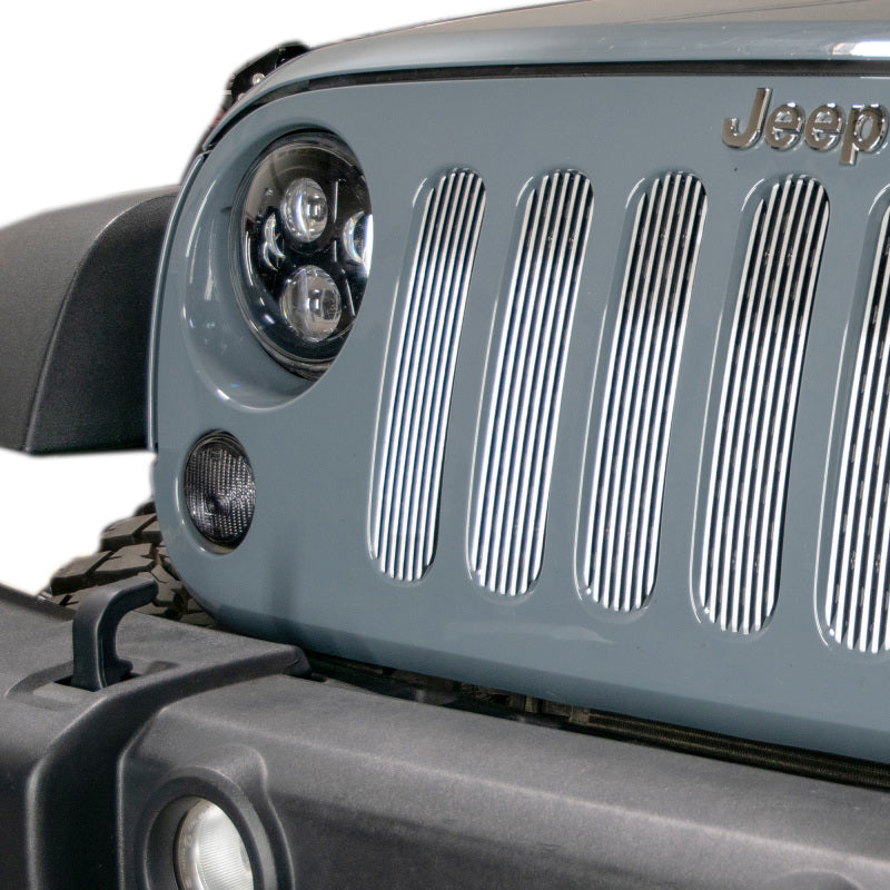 DV8 Offroad 2007-2018 Jeep JK Polished Grille Inserts - #D-JP-190008-POLSH