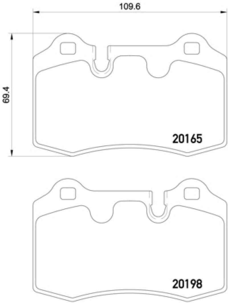 HELLA 355015881 Rear Brake Pad Set for 2005-2014 Aston Martin DB9