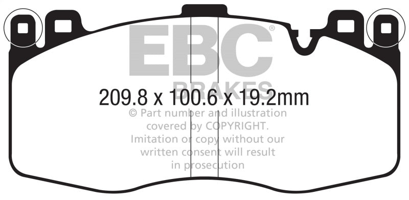 EBC 2015+ BMW X5M 4.4TT (F85) Bluestuff Front Brake Pads DP52370NDX