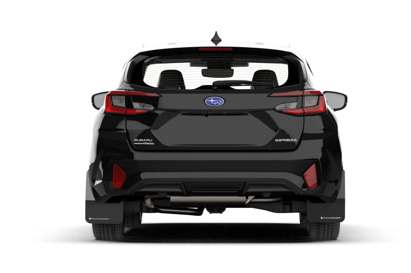 Rally Armor UR Mud Flaps - 2024-2026 Subaru Impreza - Black/Grey Logo - #MF105-UR-BLK-GRY