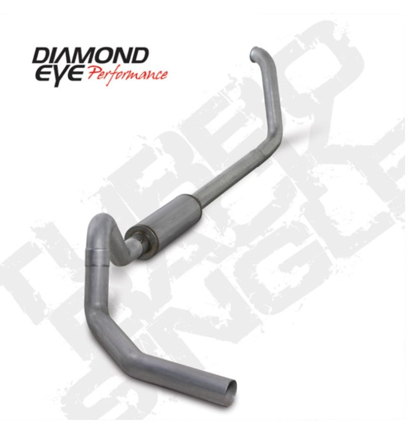 Diamond Eye K4327A 4in Turbo-Back Exhaust Kit | Aluminized