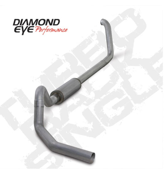 Diamond Eye K4327A 4in Turbo-Back Exhaust Kit | Aluminized