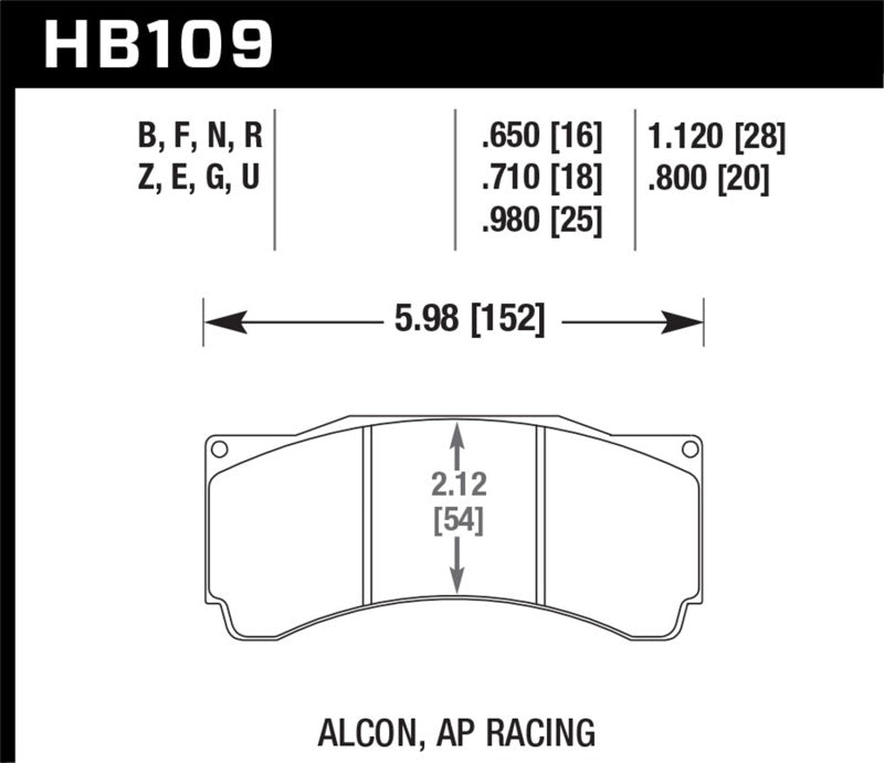 Hawk Performance HB109B.710 HPS 5.0 Street Brake Pads