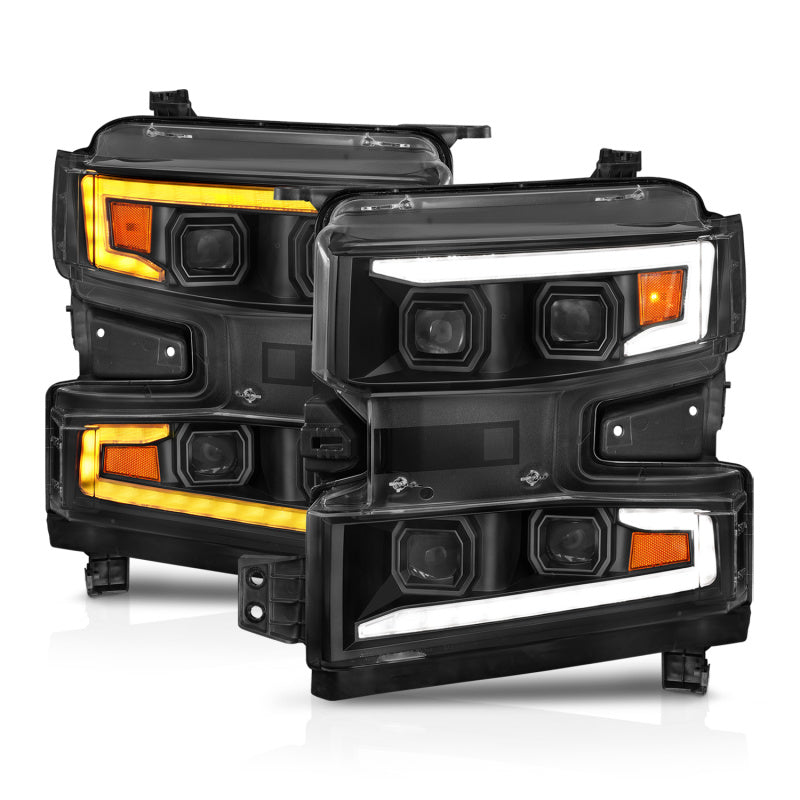 ANZO 2019-2022 Chevrolet Silverado 1500 LED Projector Headlights - Driver Side