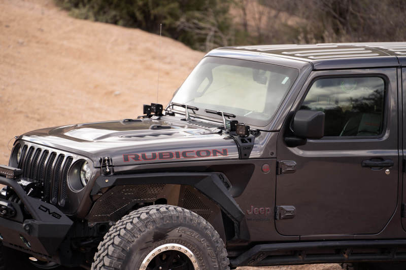 DV8 Offroad 18-22 Jeep Gladiator JT Cowl Light Bar Bracket - #LBJL-04