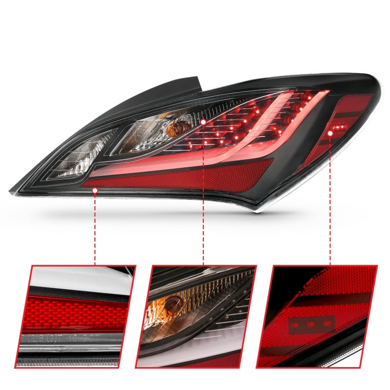 ANZO 2010-2016 Hyundai Genesis Coupe LED Taillights
