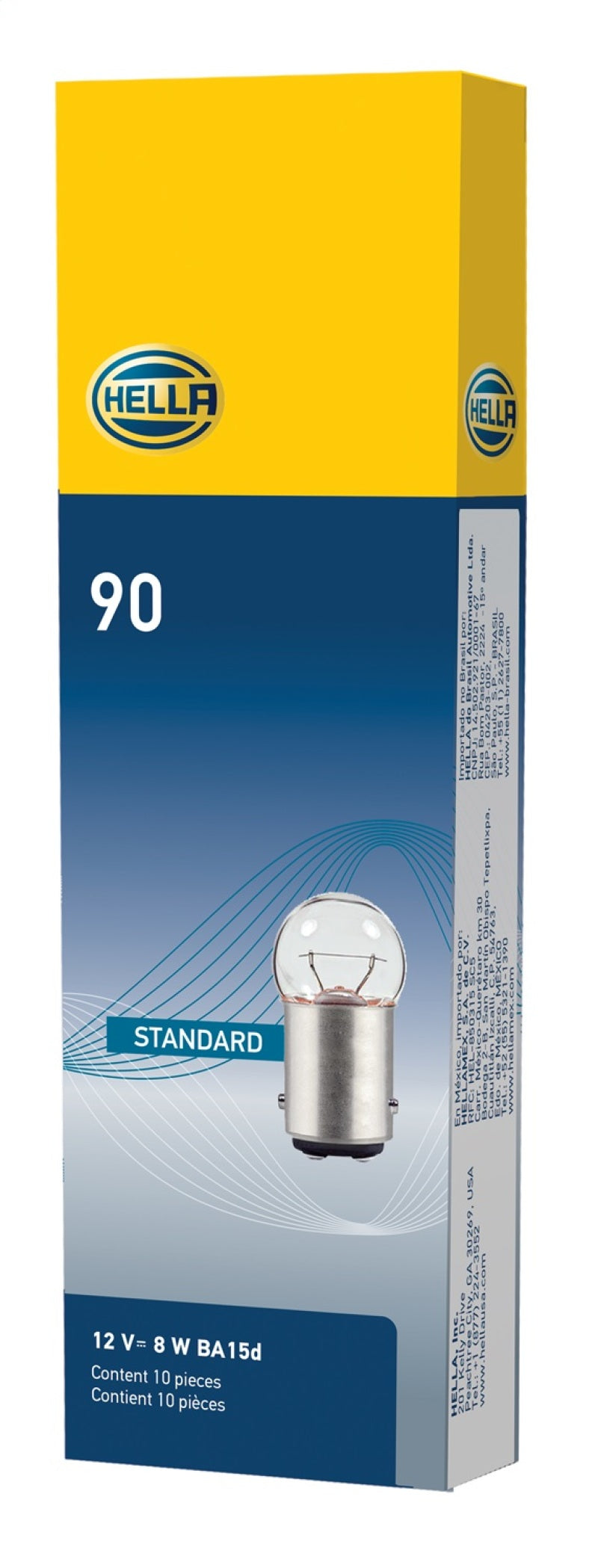 HELLA 90 12V 8W BA15d G6 Bulb