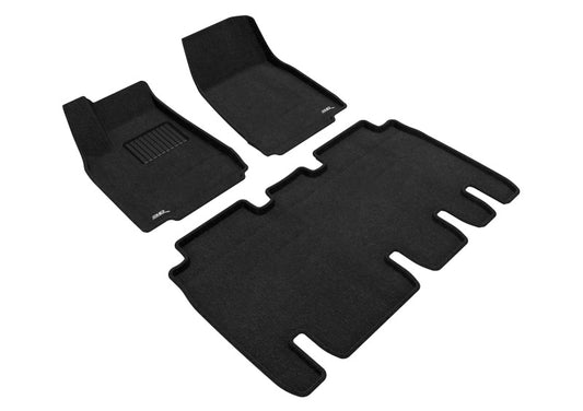 3D MAXpider Elegant Front & Rear Floor Mats for 2016-2021 Tesla Model X
