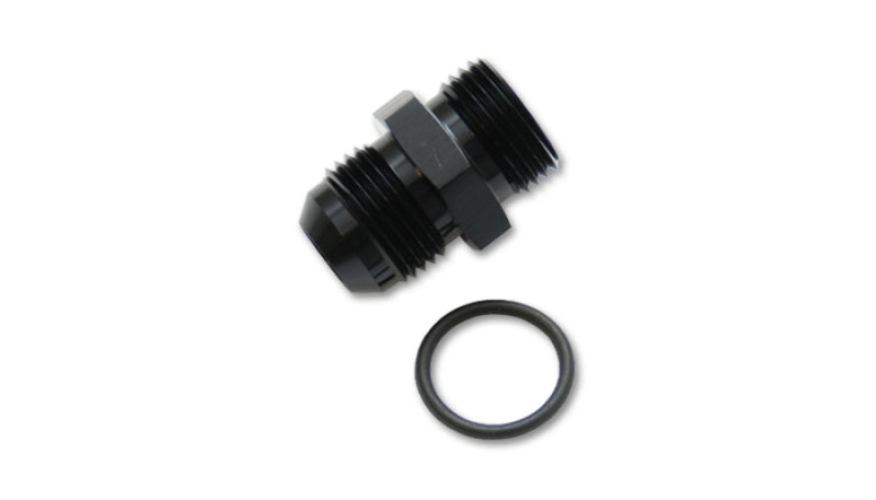 Vibrant -6AN Male Flare to -12 ORB Male Straight Adapter w/O-Ring - Anodized