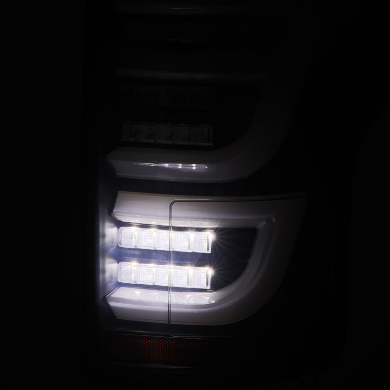 AlphaRex 652040 15-20 Ford F150 Luxx-Series LED Tail Lights Alpha-Black