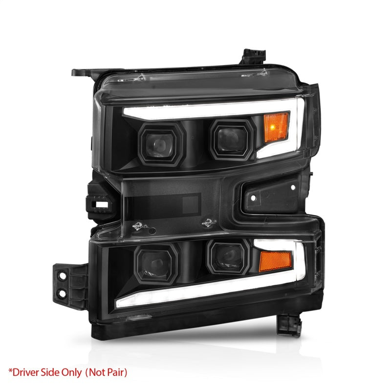 ANZO 2019-2022 Chevrolet Silverado 1500 LED Projector Headlights - Driver Side