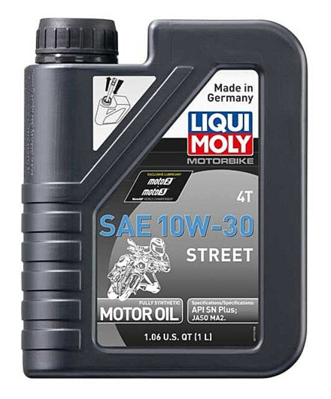 LIQUI MOLY 1L Motorbike 4T SAE 10W-30 Street (20418) - Pack of 6