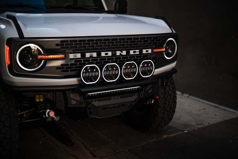 DV8 Offroad Elite Series 20in Dual Row Light Bar w/ Accent Light - #BE20EW200W-H