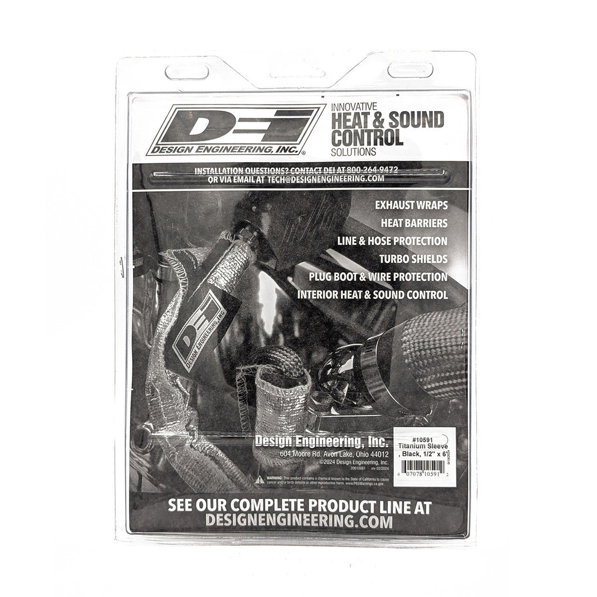 DEI Protect-A-Sleeve 1/2in ID x 6ft Universal - Titanium