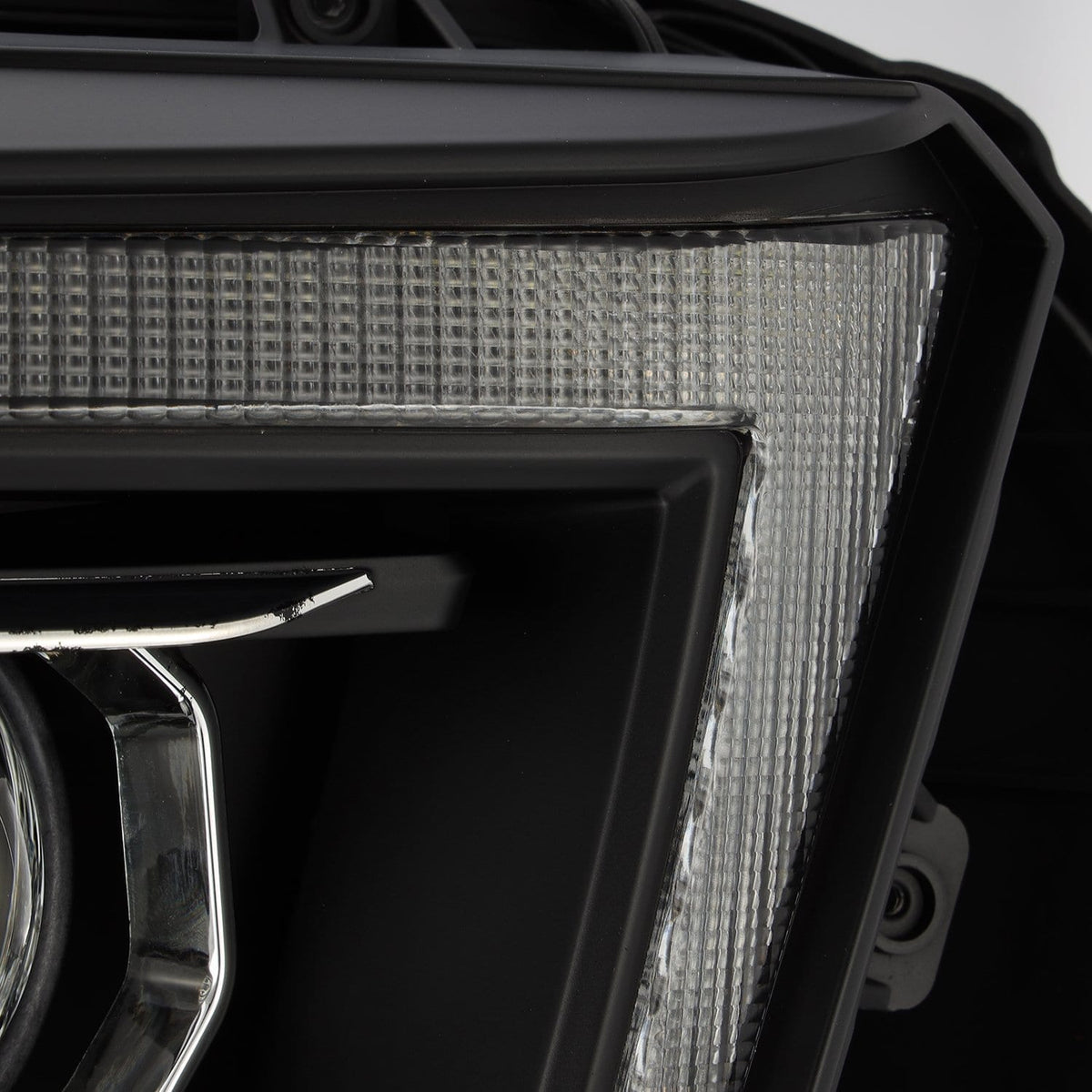 AlphaRex 880757 10-13 Toyota 4Runner LUXX LED Projector Headlights Plank Style Black with Sequential Signal/DRL
