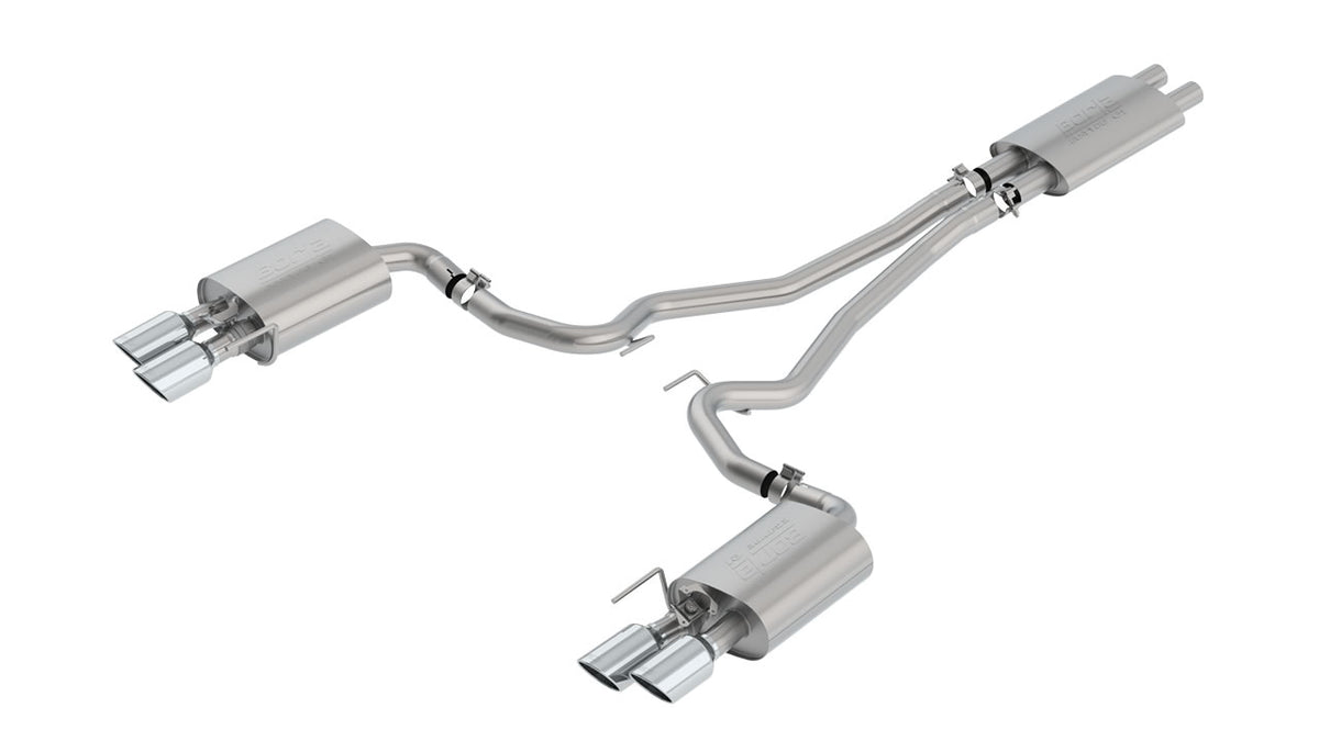 Borla 1014045 Cat-Back Exhaust System Touring for 2018-2023 Ford Mustang GT