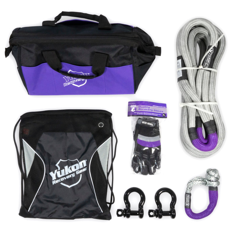 Yukon Gear & Axle YRGKIT-1 Recovery Gear Kit with 7/8in Kinetic Rope
